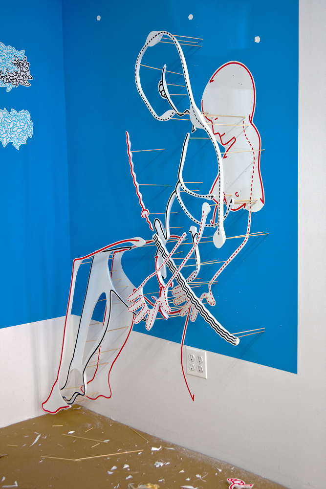 Station "K&ouml;rpergrenzen" in einem fr&uuml;hen Stadium, Hannes Kater 2011