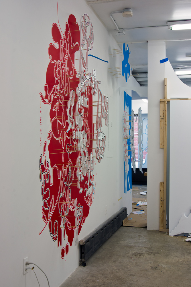 Station "K&ouml;rpergrenzen" in einem fr&uuml;hen Stadium, Hannes Kater 2011