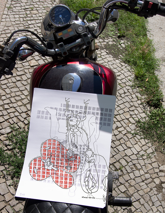 Einladungskarte f&uuml;r: A Sense of Where You Are, Hannes Kater 2011