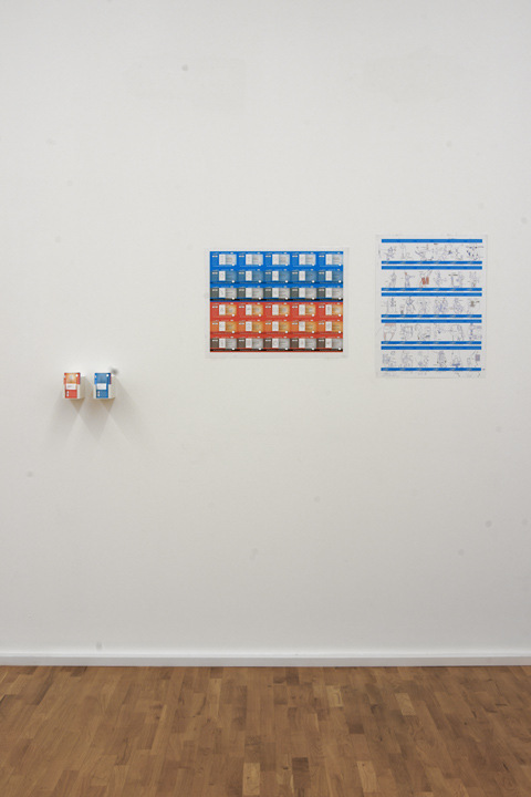 Je mehr ich zeichne - nicht geschnittener Druckbogen der Auftragsk&auml;rtchen (Vor- und R&uuml;ckseite) und Auftragsk&auml;rtchen in Haltern