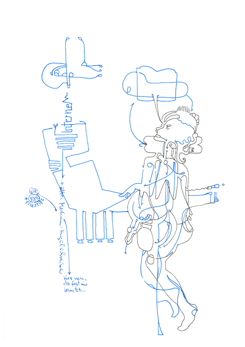 Hannes Kater - Zeichnung f&uuml;r den 18-07-2008