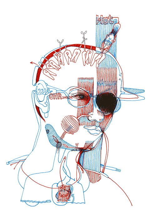 Hannes Kater - Zeichnung f&uuml;r den 20-07-2008