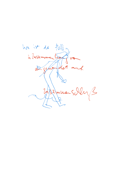 Hannes Kater - Zeichnung f&uuml;r den 30-10-2007