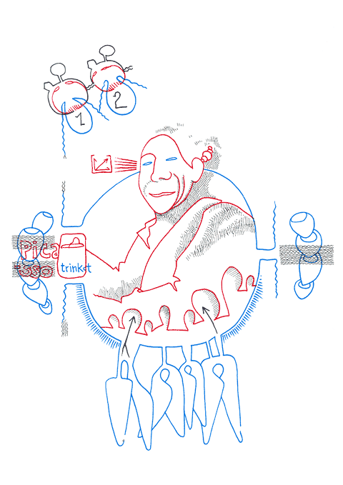 Hannes Kater - Zeichnung f&uuml;r den 25-09-2006