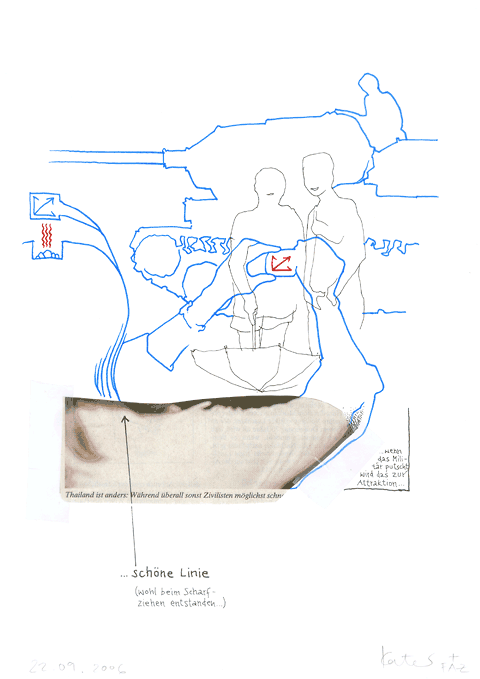 Hannes Kater - Zeichnung f&uuml;r den 22-09-2006