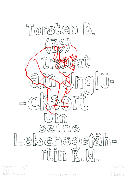 Hannes Kater - Zeichnung f&uuml;r den 28-09-2006