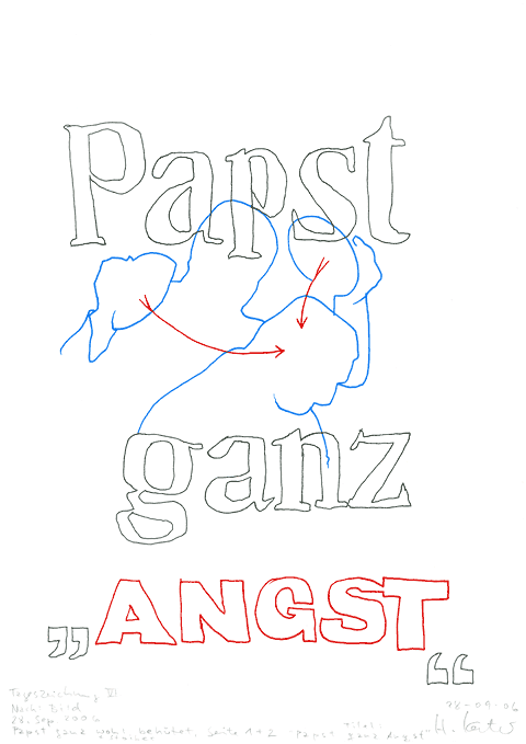 Hannes Kater - Zeichnung f&uuml;r den 28-09-2006