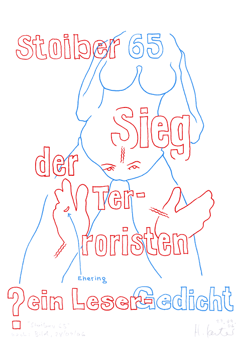 Hannes Kater - Zeichnung f&uuml;r den 29-09-2006