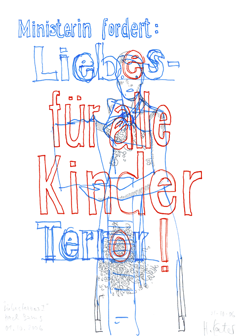 Hannes Kater - Zeichnung f&uuml;r den 01-10-2006