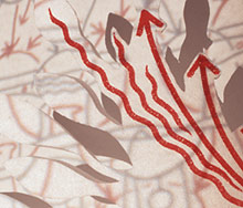 Detail von "Mitte" - f&uuml;r Mittelbau Gifhorn - Hannes Kater, 2002